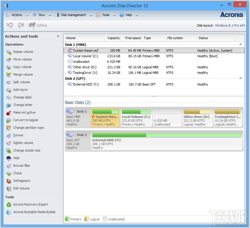 Acronis Disk Director,Acronis,Acronis Disk Director 12,磁盘分区