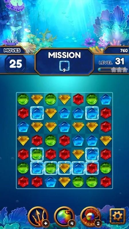 深海宝石消消乐游戏下载,深海宝石消消乐,消除游戏